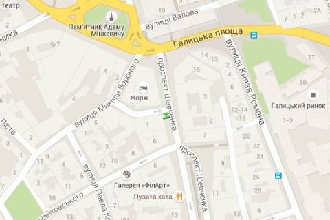 Citylight A in Lviv, 1.2x1.8  Sevcenka Tarasa prosp., 3 scheme