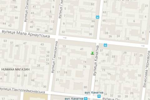 Citylight A in Odessa, 1.2x1.8  Kanatna st., 72 - Mala Arnauts'ka st. scheme