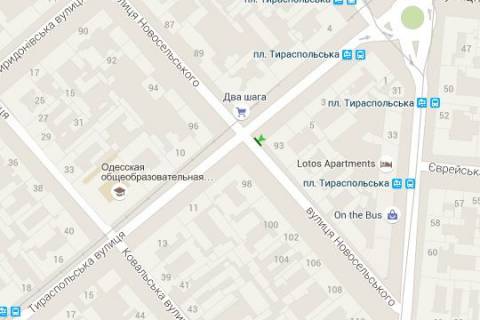 Backlight B in Odessa, 2.3x3.14  Tiraspol's'ka st., 7 - Novosil's'kogo st., 93 scheme