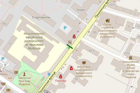 Backlight B in Vasylivka, 2.3x3.14  Puskins'ka st., 79 scheme