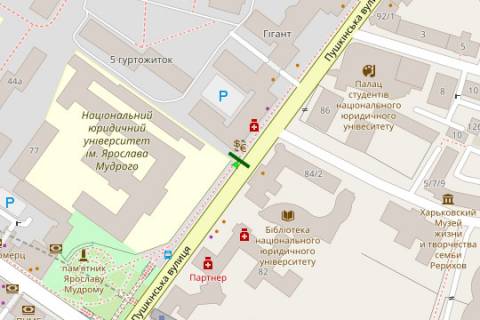 Backlight B in Kharkiv, 2.3x3.14  Grigoria Skovorodi st., 79 scheme