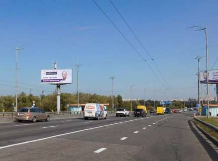 Billboard B in Kyiv, 5x12  Suhevica Romana prosp. (Generala Vatutina prosp.), : park Druzbi narodiv; Moskovs'kij mist (u napramku  Troesini) Photo 1