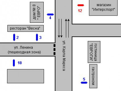 Backlight A in Kropyvnytskyi (Kirovograd), 1.2x1.8  Velika Perspektivna st., 11 scheme