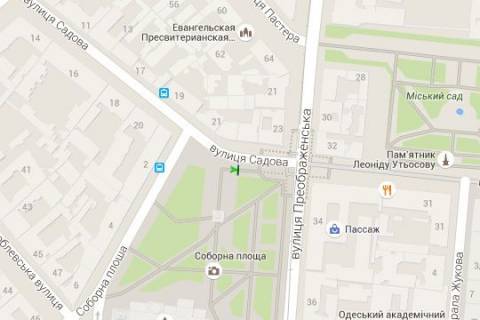 Citylight A in Odessa, 1.2x1.8  Soborna pl. - Sadova st. scheme