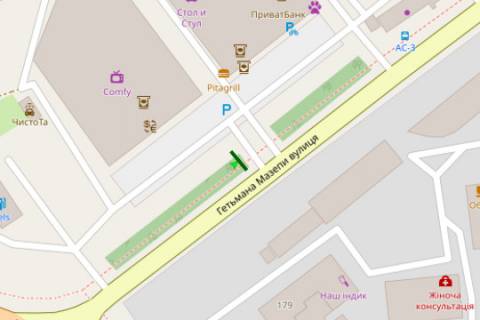 Citylight B in Ivano-Frankivsk, 1.2x1.8  Get'mana Mazepi st., 168a (No2) scheme