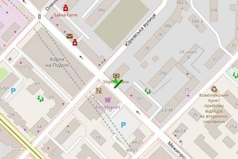 Citylight B in Vasylivka, 1.2x1.8  Mezigirs'ka st., 54 scheme