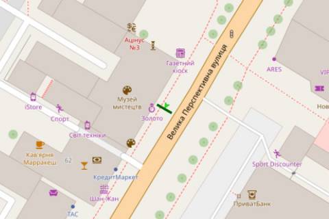 Citylight A in Kropyvnytskyi (Kirovograd), 1.2x1.8  Velika Perspektivna st., 60 scheme