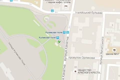 Backlight A in Odessa, 1.2x1.8  Kanatna st. - Kulikove pole pl., No2 scheme