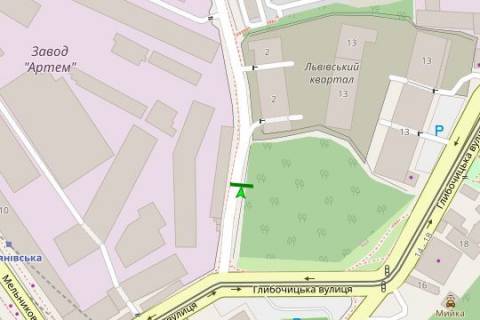 Backlight A in Kyiv, 2.3x3.14  Tatars'ka st., . scheme