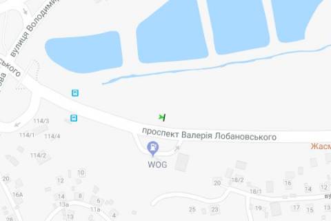 Backlight B in Vasylivka, 2.3x3.14  Lobanovs'kogo Valeria prosp. (Cervonozoranij prosp.), 116 (v napravl. Demiivs'koi pl.) scheme