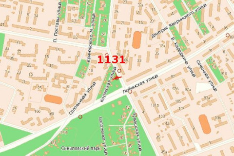 Prismatron, Prism A in Lviv, 3x6  Vigovs'kogo st. (Ivana Vigovs'kogo st.) - Lubins'ka st. (do st. Kul'parkivs'ka) - 530566 scheme