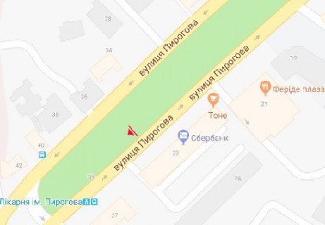 Cityscroll A in Vinnytsia, 1.2x1.7  Пирогова вул., 23 scheme