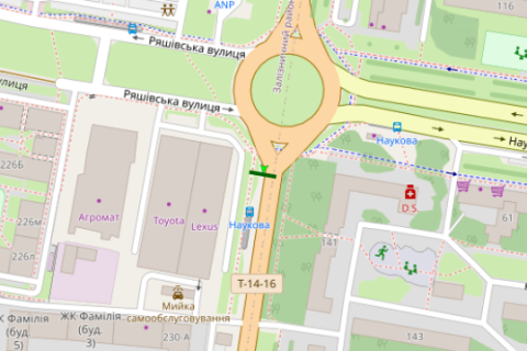 Scrolller, Scroll A in Lviv, 2.3x3.14  Кульпарківська вул., 226 - Наукова вул. - 665018 scheme