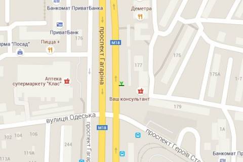 Non-Standard B in Kharkiv, 1.2x1.8  Гагаріна просп., 177 (зупинка) №2 scheme