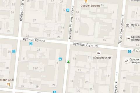 Citylight A in Odessa, 1.2x1.8  Risel'evs'ka st., 13 (naprav na zalizn. vokzal) scheme