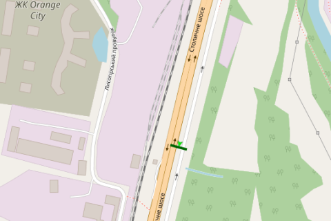 Billboard B in Kyiv, 3x6  Stolicne sose, "ZK SVITLO PARK" 1,7 km do Pivdenogo mostu (u napramku Konca-Zaspi) scheme