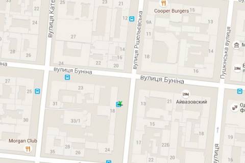 Citylight A in Odessa, 1.2x1.8  Risel'evs'ka st., 18 scheme