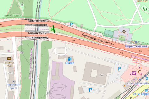 Video Billboard A in Kyiv, 4x8  Berestejs'kij prosp., 59 na rozpodiluvaci (u napramku Peremogi pl.) - 368237 scheme