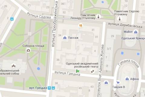 Backlight A in Odessa, 1.2x1.8  Grec'ka st., 50 scheme