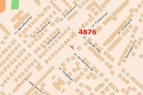 Billboard B in Sumi, 3x6  Romens'ka st., 55 scheme