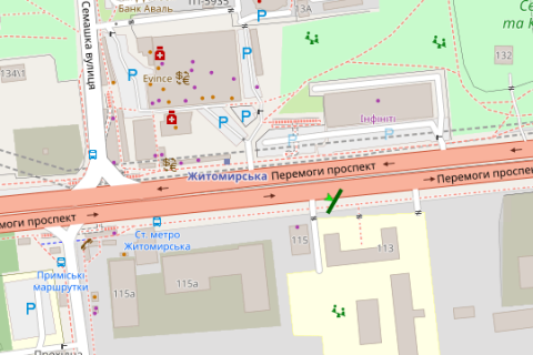 Prismatron, Prism A in Vasylivka, 3x6  Peremogi prosp., 113 - 421345 scheme