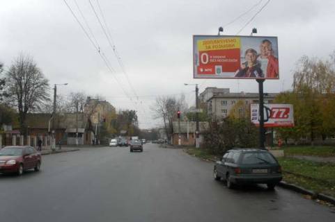 Billboard A in Vasylivka, 3x6  Mihajla Grusevs'kogo st. (Kotovs'kogo st.), 50 - Knaziv Ostroz'kih st. (Seluskova st.) Photo 1