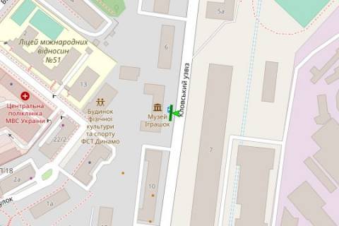 Non-Standard B in Kyiv, 1.2x1.8  Кловський узвіз, 10, зуп. "Юний технік" (2) scheme