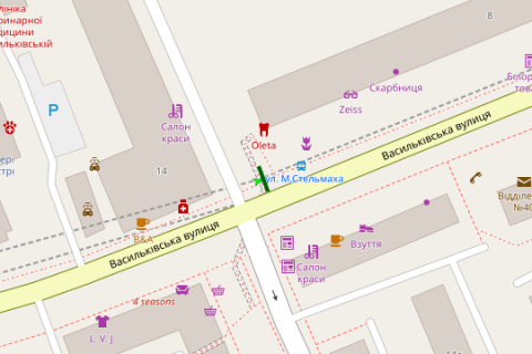 Billboard B in Vasylivka, 3x6  Vasil'kivs'ka st., 8 scheme