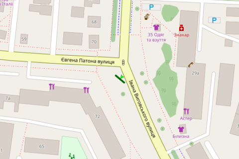 Prismatron, Prism A in Lviv, 3х6  Vigovs'kogo st. (Ivana Vigovs'kogo st.) - Evgenia Patona st. (prizma) - 404944 scheme