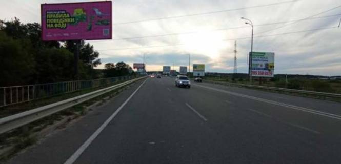 Billboard B in Zaporizhzhya, 3x6  Київ - Ковель, 10км+100м від Києва (перед мостом; у напрямку Ирпеня) Photo 1