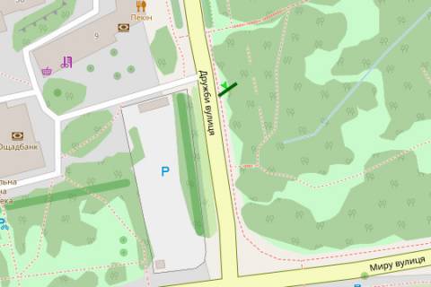 Billboard B in Ternopil, 3x6  Druzbi st. - Miru st. scheme