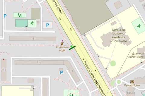 Prismatron, Prism A in Kyiv, 3x6  Володимира Івасюка просп. (Героїв Сталінграда просп.), 11 - 258908 scheme