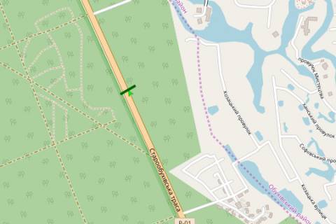 Billboard A in Kiev roads, 3x6  Stolicne sose, (Konca-Zaspa) km 27+800 (u napramku Kieva) scheme