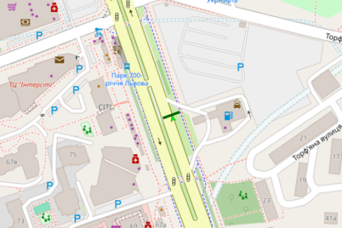 Scrolller, Scroll A in Lviv, 2.3x3.14  Вячеслава Чорновола просп. - Торф`яна вул. - 616607 scheme