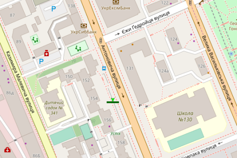 Scrolller, Scroll A in Vasylivka, 2.3x3.14  Antonovica st. (Gor'kogo st.), 154 - 422208 scheme