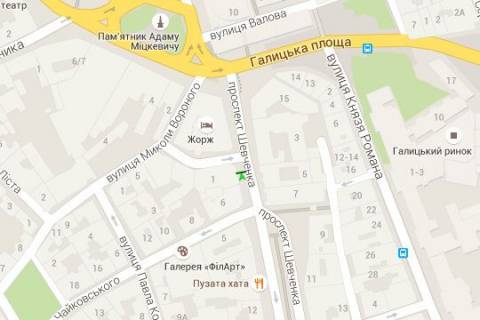 Citylight B in Lviv, 1.2x1.8  Sevcenka Tarasa prosp., 3 scheme