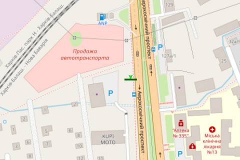 Scrolller, Scroll A in Kharkiv, 2.3x3.14  Gagarina prosp., 131 - 44052 scheme