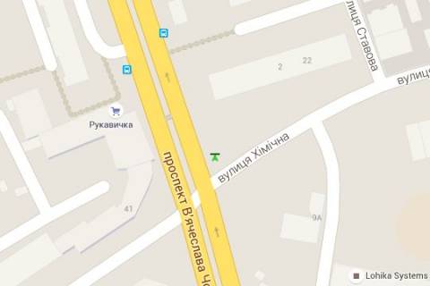 Scrolller, Scroll A in Lviv Vaceslava Cornovola prosp. - Himicna st. - 272318 scheme