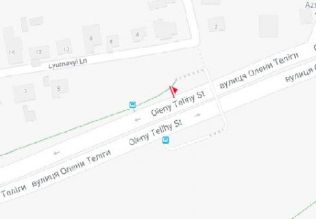 Scrolller, Scroll A in Kyiv, 2.3x3.14  Олени Теліги вул. — Лютневий пров.( на перехресті) - 654569 scheme