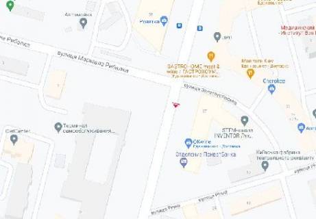 Video Billboard A in Kyiv, 2.3x3.14  Чорновола В`ячеслава вул., 27 - Золотоустівська вул. (розширення 480х336) - 560036 scheme