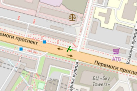 Scrolller, Scroll A in Kyiv, 2.3x3.14  Берестейський просп., , 20 - 109263 scheme