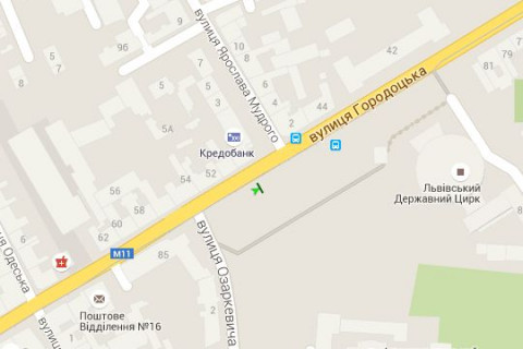 Scrolller, Scroll A in Lviv, 2.3x3.14  Городоцька вул. - Ярослава Мудрого вул. - 44133 scheme