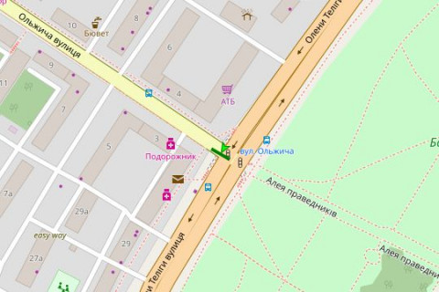 Scrolller, Scroll A in Kyiv, 2.3x3.14  Теліги Олени вул., 31/1 - 67362 scheme