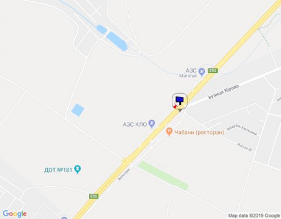 Billboard A in Chabani, 3x6  с. Чабани, траса М-05 Київ-Одеса, км 16+650 ліво, поворот на вул. Кірова, за 135м до автобусної зупинки та 190м до заїзду на АЗС Marshal, через 140м після АЗС КЛО, верх scheme
