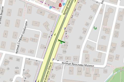Scrolller, Scroll A in Lviv, 2.3x3.14  Княгині Ольги вул., 39 - 568950 scheme