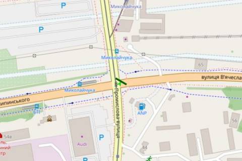 Scrolller, Scroll A in Lviv, 2.3x3.14  Вячеслава Липинського вул. - Івана Миколайчука вул. - 573954 scheme