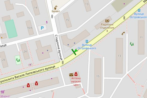 Scrolller, Scroll A in Kyiv, 2.3x3.14  Василя Липковського вул., 18 - 51727 scheme