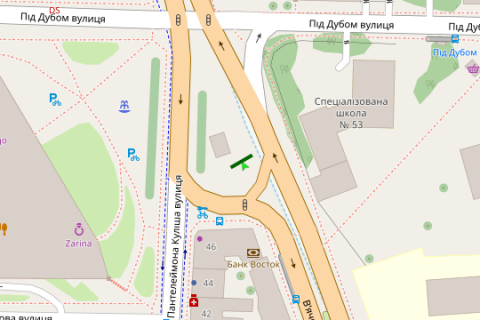 Scrolller, Scroll A in Lviv, 2.3x3.14  Vaceslava Cornovola prosp. - Pantelejmona Kulisa st. - 75101 scheme