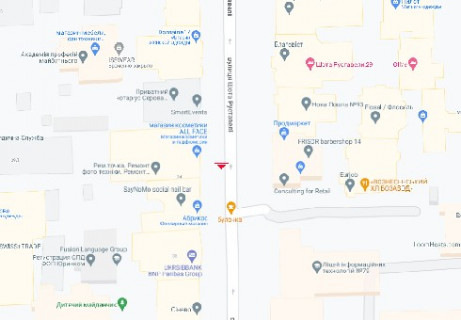 Citylight A in Kyiv, 1.04X1.7  Шота Руставелі вул., 34 scheme