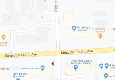 Scrolller, Scroll A in Vinnytsia, 2.3x3.14  Коцюбинського просп., 29 - Олександра Довженка вул. (Ленінградська вул.) - 654631 scheme